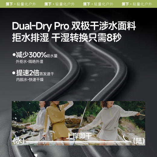 蕉下女士户外防晒涉水服（短款）WR391 商品图1