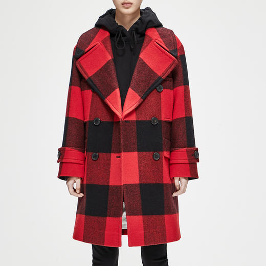 6941078099654 MO&Co.秋冬复古格纹翻领外套女 商品图1