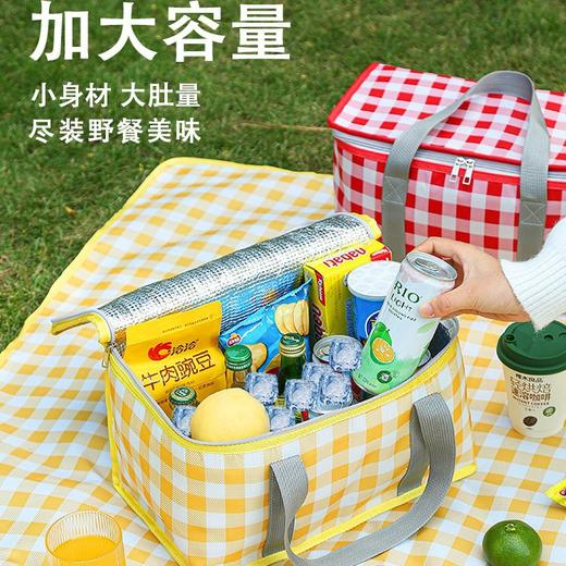 「加大容量！保温加厚」野餐篮郊游户外野炊保温露营可折叠加厚手提篮野餐网红收纳整理篮子 商品图3