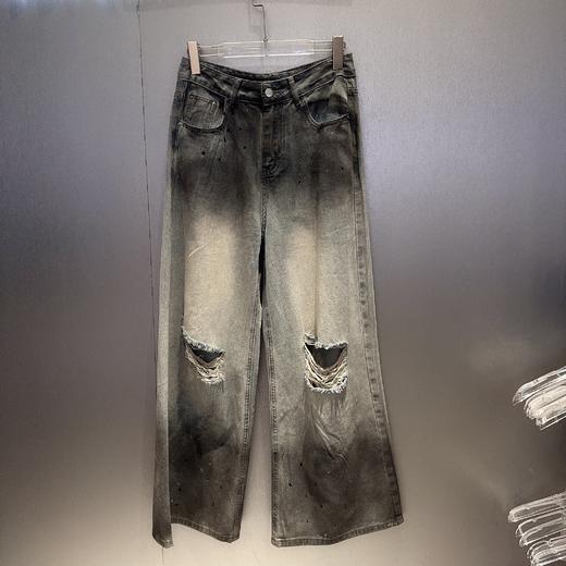 NC个性阔腿漏洞牛仔长裤50409夏季551062330091 商品图3