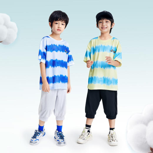 男童全腰针织七分裤夏季新款安奈儿童装EB526156 商品图2