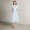 IWY/清新蓝色西装套裙女夏季短袖职场通勤伞裙两件套工作服CS2268 商品缩略图1