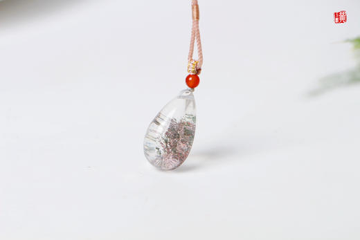 【彤隐】绿幽灵水晶吊坠 配精美挂绳 商品图1