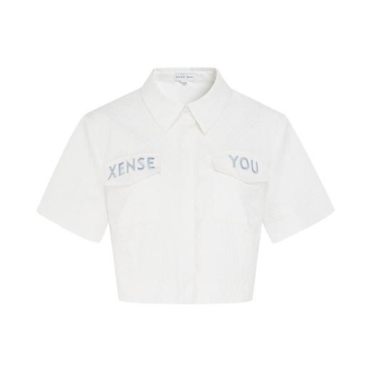 【2件9折】【Petit Bari】x XENSE YOU联名刺绣短袖衬衫 网球穿搭 商品图0