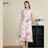 司歌提花雪纺收腰连衣裙中长裙A911087X 商品缩略图0