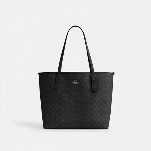【配礼袋】COACH蔻驰女包City33托特包经典双面印花购物袋Tote包单肩手提包一般贸易 商品图9