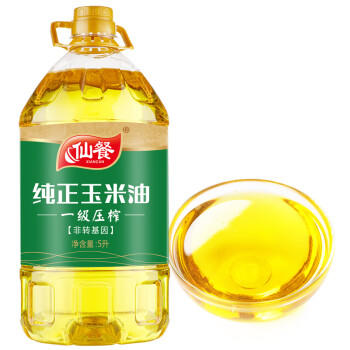 仙餐牌食用油 非转基因 一级压榨玉米油5L /粮油调味 /食用油 /玉米油 商品图3