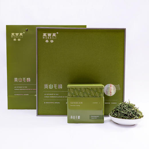 五百里 黄山毛峰 特一级新茶 300g(4听x75g) 商品图0
