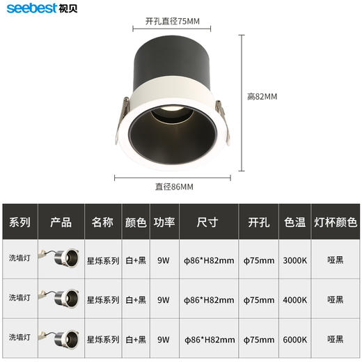 星烁系列-洗墙灯 商品图5