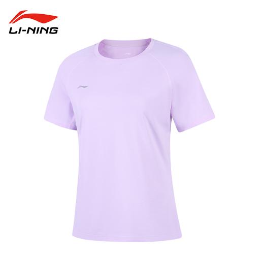 李宁夏季新款运动健身速干短袖T恤女圆领宽松透气ATSV436 商品图1