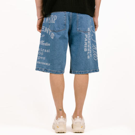 Arte ARTE PRINT SHORTS 印花宽松直筒牛仔短裤 商品图2