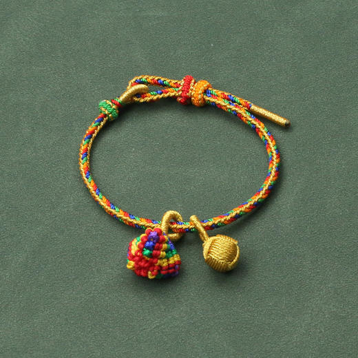 吉绳记2025新款端午节五彩绳艾草香包儿童手链礼物女手工编织手绳 商品图7