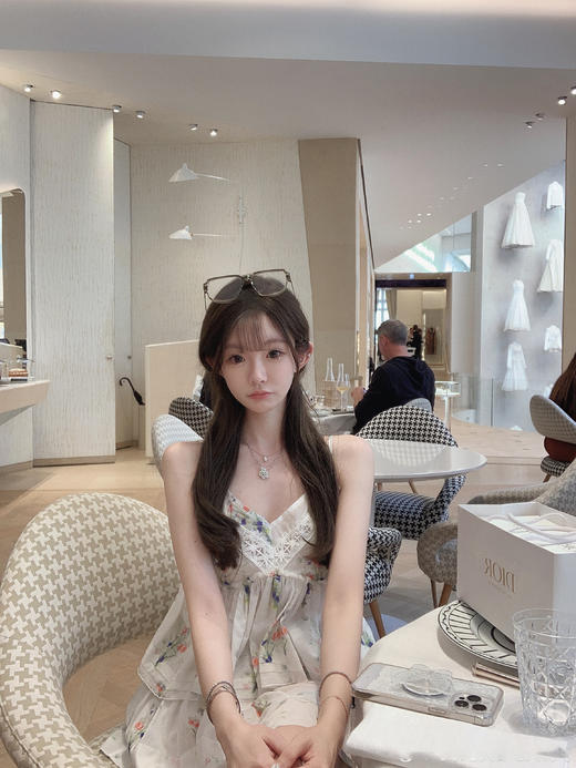 金蘑菇菇 La Marine经典复刻 浪漫蓝铃花/ 透气渡假连衣裙仙女裙 商品图9