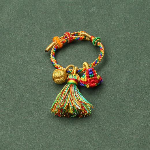 吉绳记2025新款端午节五彩绳艾草香包儿童手链礼物女手工编织手绳 商品图14