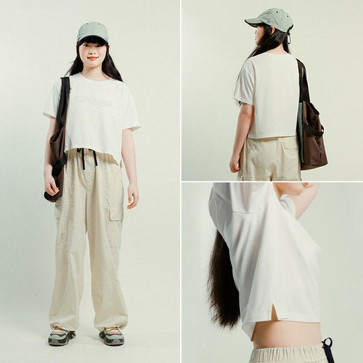 【品牌直发-降价福利】ACMEITEM爱棵米 户外女士速干短袖T恤宽松圆领上衣GAG2440703C 商品图2