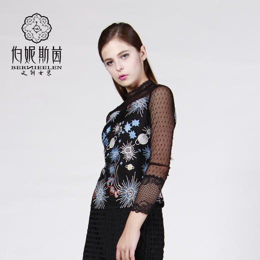 【伯妮斯茵】3T6303--T恤--星夜--《燃烧的灵魂——梵高》 商品图1