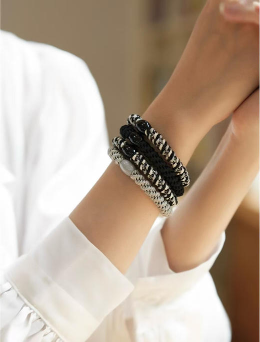 原单正品 Theory新款弹力皮筋发绳头饰高马尾黑色女发圈
颜色：黑灰色 橙棕黑杏
规格：一盒一桶（12条）➕精美手提袋 原价59.99欧 商品图3