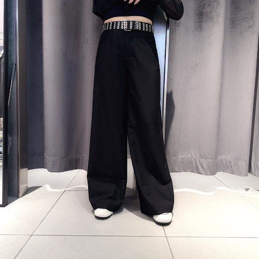 NC配皮带大版阔腿裤50410（黑）夏季152540150321 商品图0