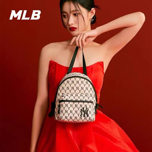 【MLB满印小背包】MLB双肩包情侣复古老花mini小号双肩包男女同款 商品图1