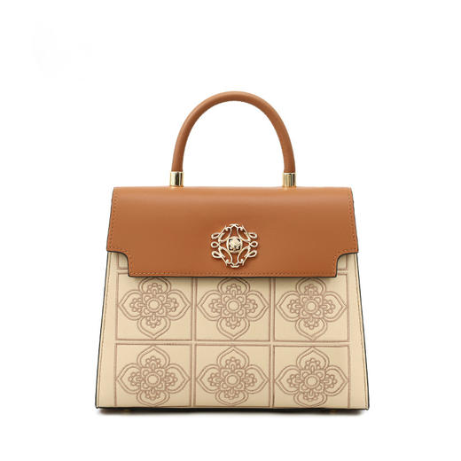 【预售3天】手提包国风质感女包大容量时尚撞色单肩包休闲气质包包DS056 商品图2