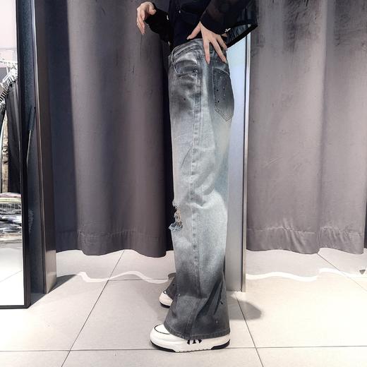 NC个性阔腿漏洞牛仔长裤50409夏季551062330091 商品图2