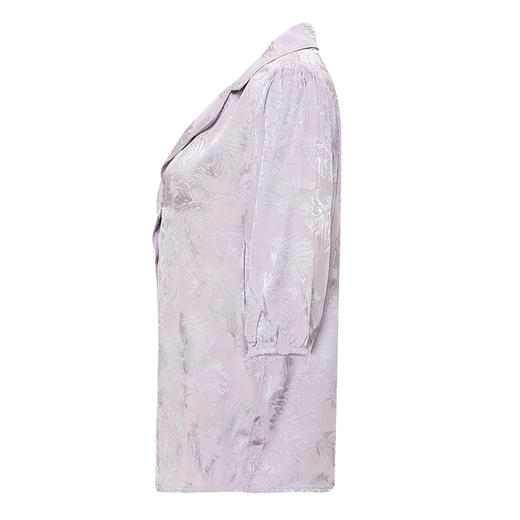 【2件9折】【Petit Bari】提花缎面五分袖女士衬衫 宽松休闲 网球穿搭 商品图1