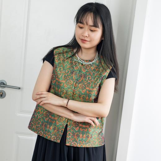 菜菜家蜀锦真丝马甲|35姆米重磅蜀锦+6A级桑蚕丝，老钱风松弛舒适不挑人 商品图5