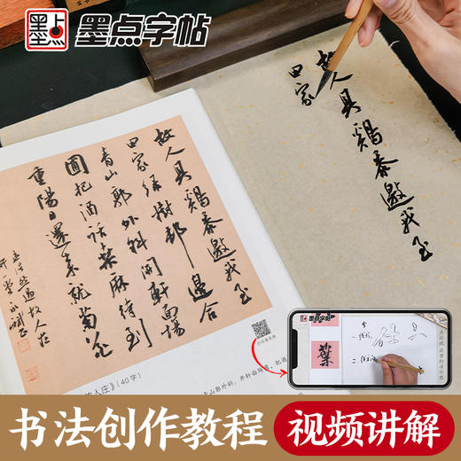 墨点字帖 从临摹到创作 系列毛笔书法小楷楷书行书隶书米芾晋唐欧阳询初学临摹技法教程视频书法字帖 商品图3