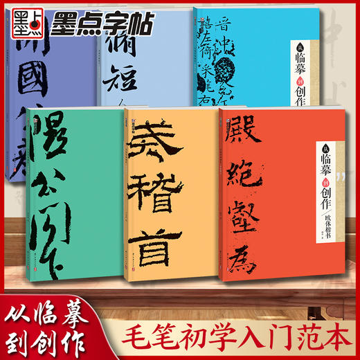 墨点字帖 从临摹到创作 系列毛笔书法小楷楷书行书隶书米芾晋唐欧阳询初学临摹技法教程视频书法字帖 商品图1