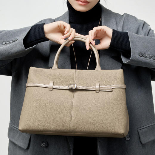 【预售3天】高级感手提包女2025新款大容量通勤铂金包女士包包公文包GZ2953 商品图1