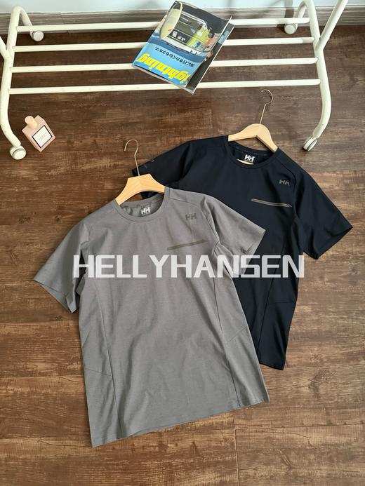 点此购买 海里汉森夏季男士HP防晒速干透气立体版型圆领短袖T恤 LL 318820 商品图0