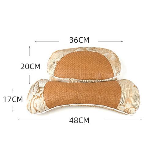 【凉感冰丝藤席枕】新款艾草骨头凉席枕家用艾草枕凭借骨头枕冰丝夏凉枕。ry 商品图3