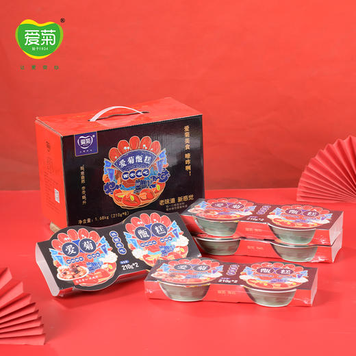 【陕西特产】爱菊甑糕礼盒装共8碗 210g*2*4 商品图1