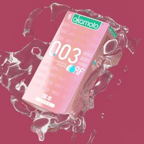 okamoto冈本  0.03贴身超滑避孕套（6只装）