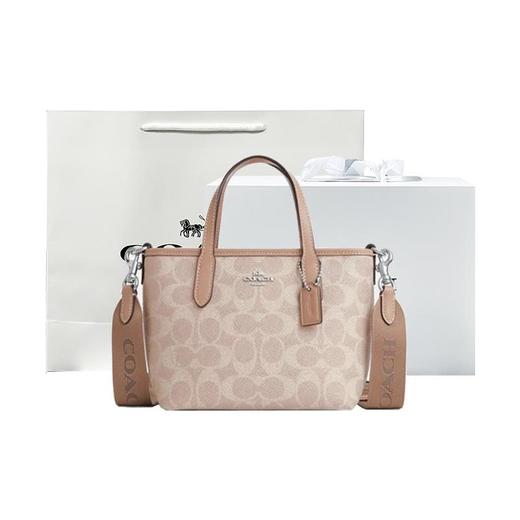  【送礼盒礼袋 】COACH/蔻驰 经典老花mini city 15小号单肩斜挎手提包托特包  香港直邮 商品图2