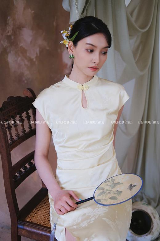 【门店同款】ENJOY夏季云敛-“鸾衿折桂”花衔风香中式旗袍 162552844 商品图2