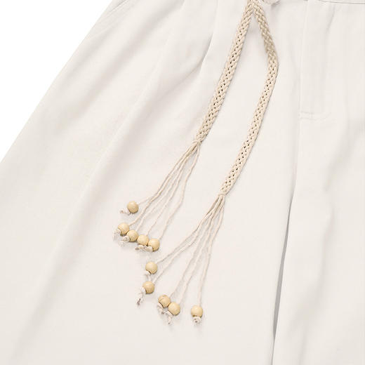 【2件9折】【Petit Bari】(多色)直筒八分休闲裤（附腰绳） 商品图5