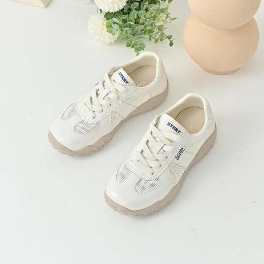 经典鲨2025夏季新品时尚韩版潮流网状透气跑步休闲德训鞋女KW313-529051 商品图2