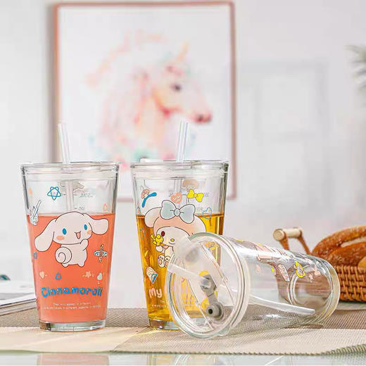 库洛米系列吸管玻璃杯（图案随机） 商品图2