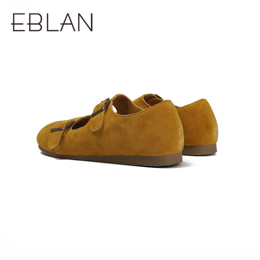 伊伴秋季懒人勃肯牛绒鞋面手感细腻柔软单鞋B25431910 商品图3