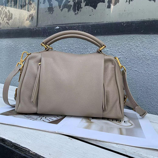 【预售3天】波士顿女包2025新款大容量多功能时尚手提包小众单肩包YM6055 商品图4