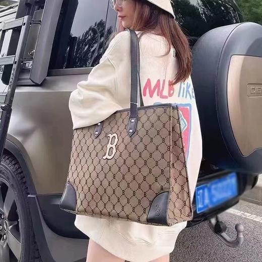 【直降6折】MLB 复古老花满印托特包通勤包 商品图3