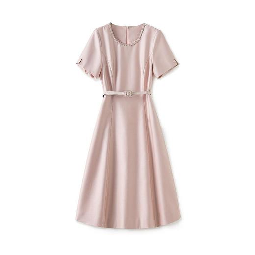 「高货wl」全新升级【铂金会员339/天猫459/差价120】(21248)洛诗琳法式小香风连衣裙2025夏季重工钉珠收腰显瘦裙子 商品图4