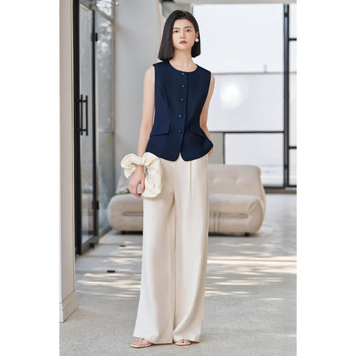 通勤马夹外套 2026春季时尚高级感极简显瘦百搭无袖马夹2644 商品图4