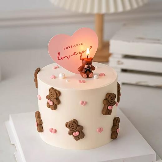 七夕恋人|纪念日小熊蛋糕 商品图0