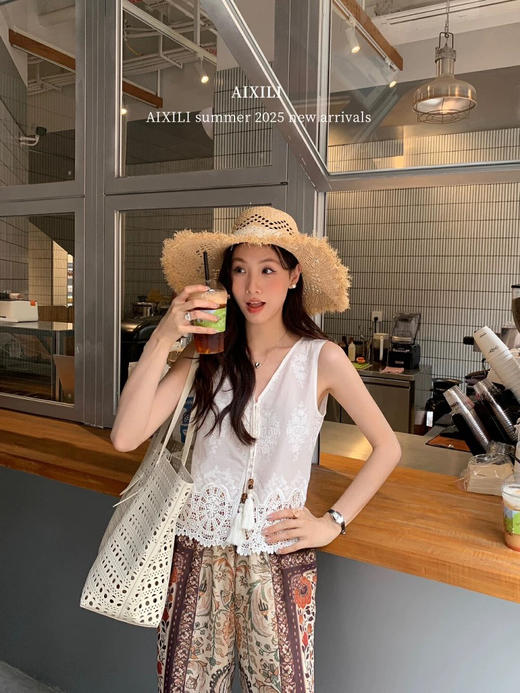 2505302 odtd 三色 刺绣 马甲 商品图3