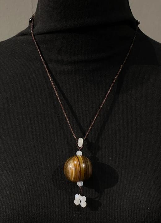 缠丝玛瑙椭圆大珠，顺丰包邮 商品图10