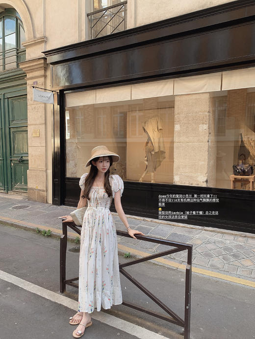 金蘑菇菇 La Marine经典复刻 浪漫蓝铃花/ 透气渡假连衣裙仙女裙 商品图2