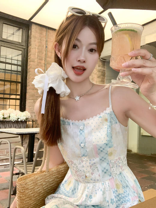 【折后再享2件88折】微信打折价！碎花无袖吊带裙 日常219.99/件 立减70 秒杀149.99/件！！ 商品图10