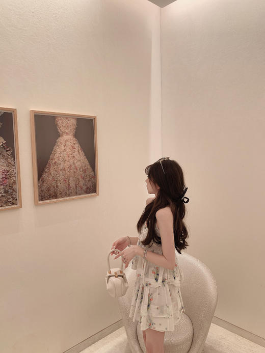 金蘑菇菇 La Marine经典复刻 浪漫蓝铃花/ 透气渡假连衣裙仙女裙 商品图7